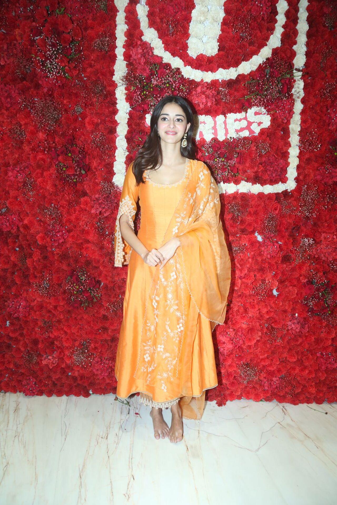 Ananya Panday visited the T-Series office to offer prayers to Ganpati